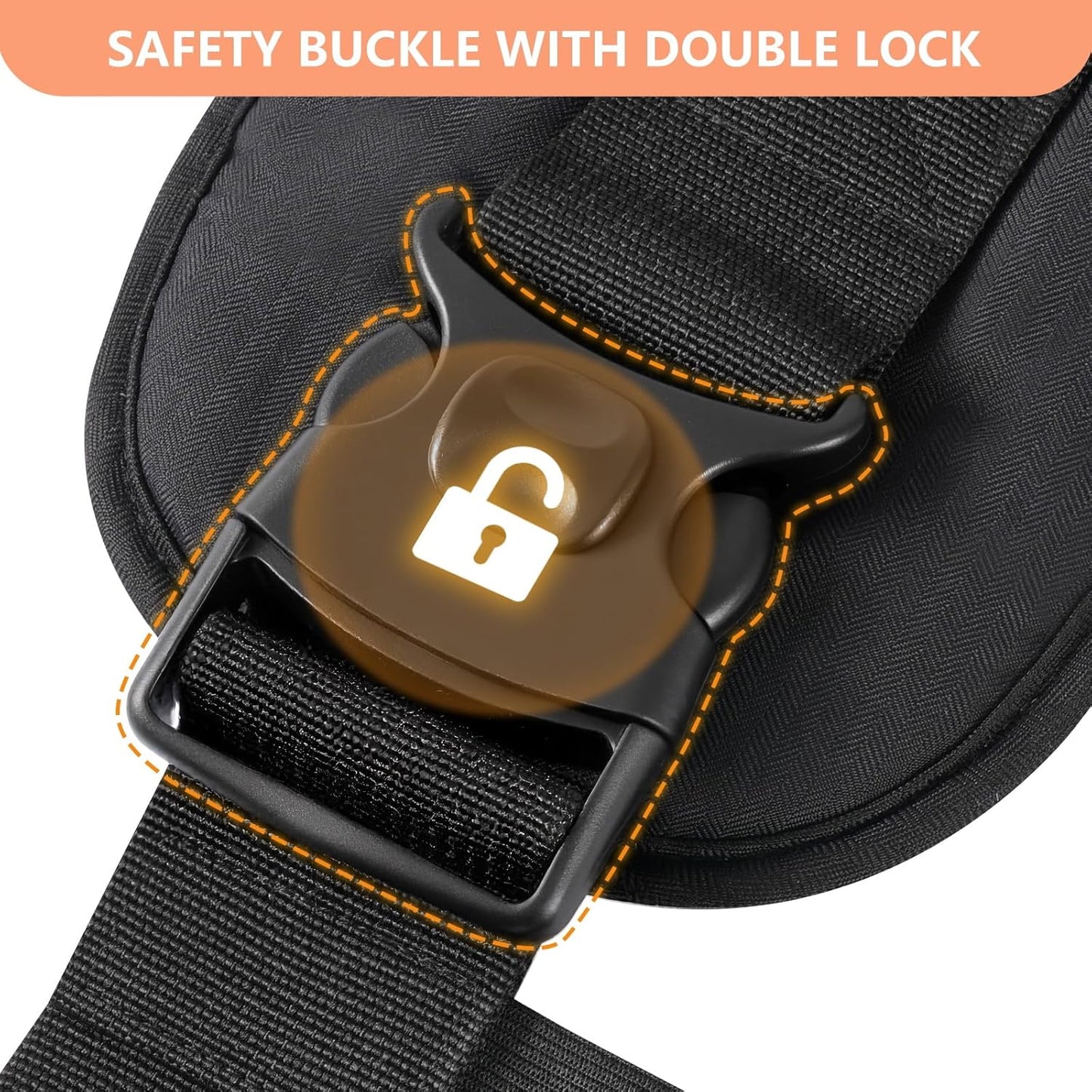 HKAI Baby Carrier Hip Seat, Mom’s Choice Award Winner, Advanced Large Capacity Pocket with Adjustable Waistband, Shock Absorption Hip Seat Surface for Newborns & Toddlers, (Black)