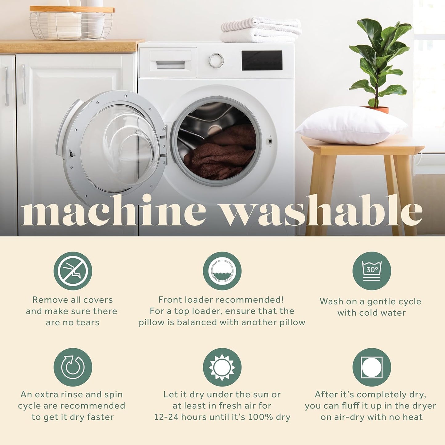 Goose Down Travel Pillow - Filled with 800 Fill Power European Goose Down, Egyptian 300 Thread Count 100% Cotton Cover for Plane car & Home - Made in USA (12x16)