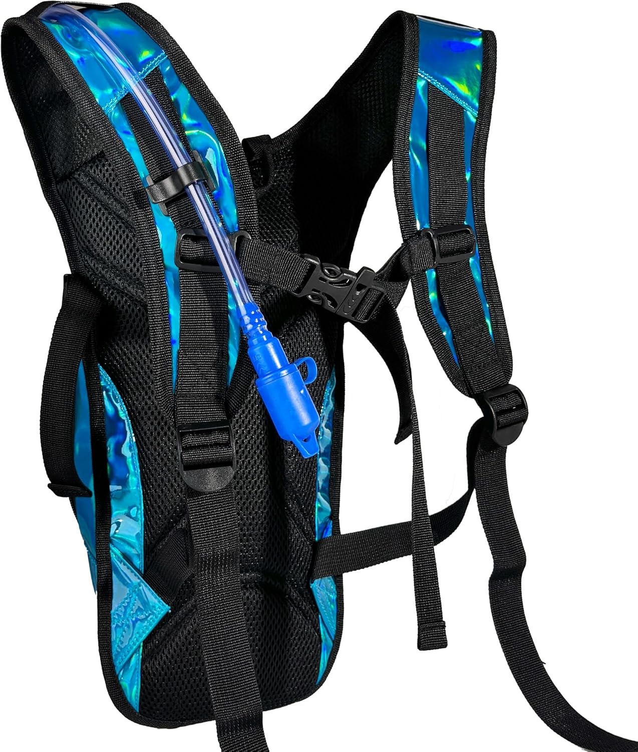 Reflective Hydration Backpack, Hydration Pack - Water Backpack with 2L/3L Hydration Bladder, Essential for Festivals - Rave Hydration Pack for Hiking, Running, Cycling, and Festivals