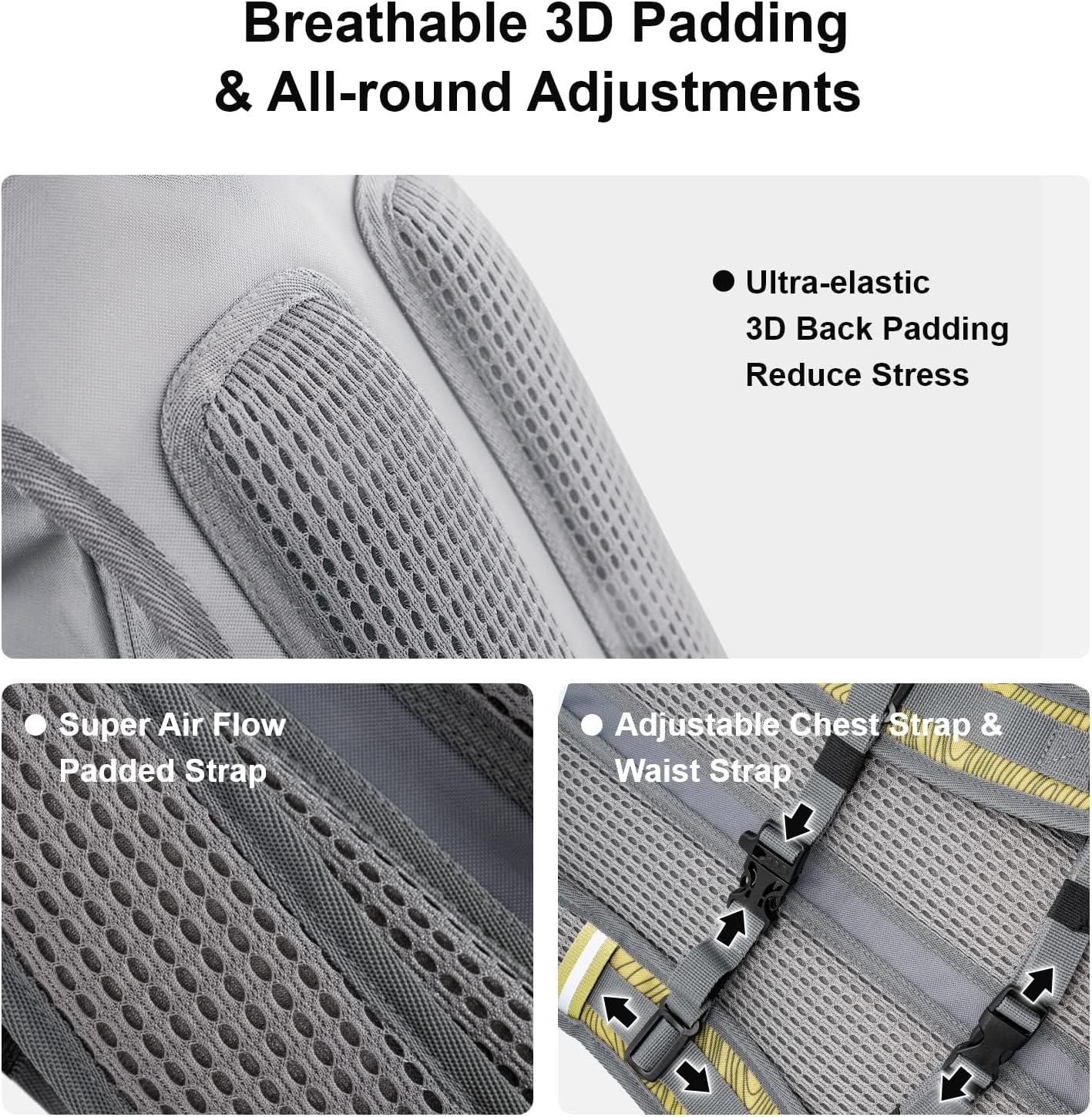 Everfun Hydration Backpack 18L with Water Bladder 2L/3L Hiking Water Backpack Women Men Hydration Pack Insulated Lightweight Day Hydropack with Storage for Hiking, Biking, Running, Festival