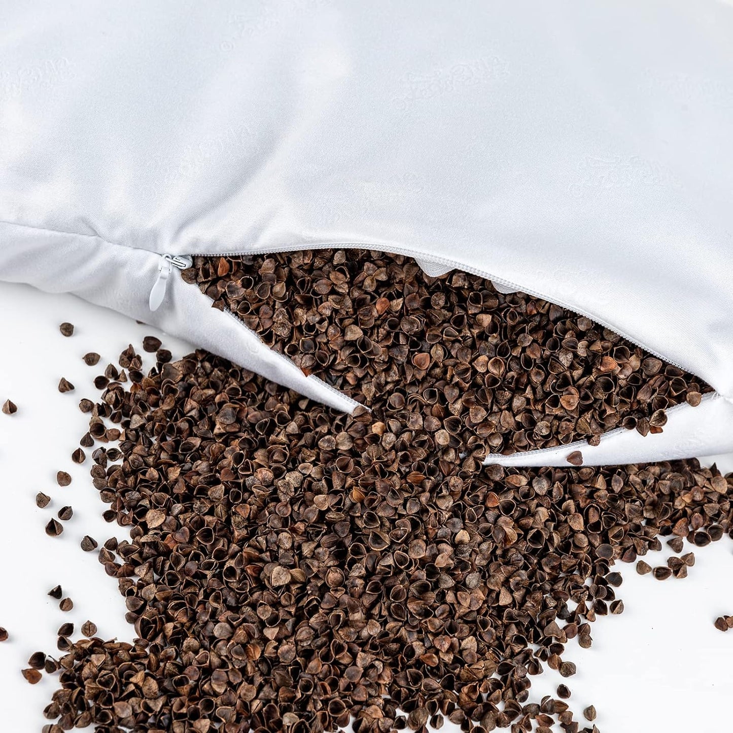 Buckwheat Neck Support Pillow Cervical Neck Cylinder Bolster Pillow,Buckwheat Hulls Adjustable Roll Pillow,Neck Pain Relief for Back and Side Sleepers Round Pillows for Lunch Break blue, 6*15 inch