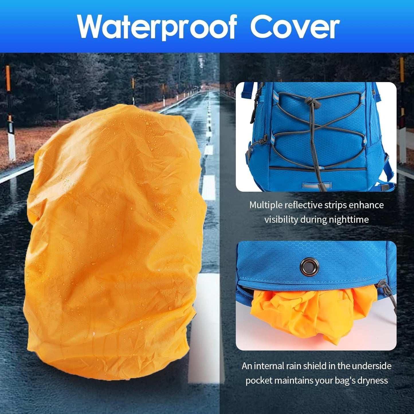 WOLT Hydration Backpack 18L Hiking Water Backpack with 2L Water Bladder for Men Women, Hydration Pack for Running Cycling Biking and Climbing