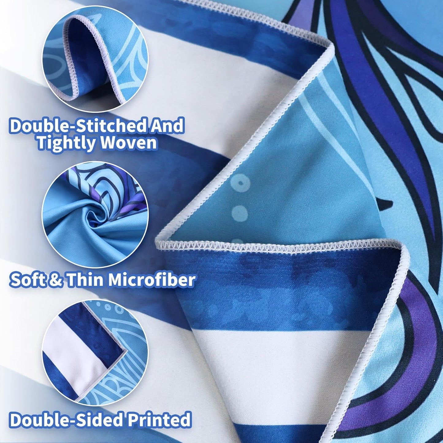 Beach Towels Oversized - 2 Pack 71"x 39" 250GSM Microfiber Beach Towels for Adults, Lightweight Quick Dry Absorbent Compact Sand Free Beach Towel for Swimming Pool, Camping, Yoga, Travel