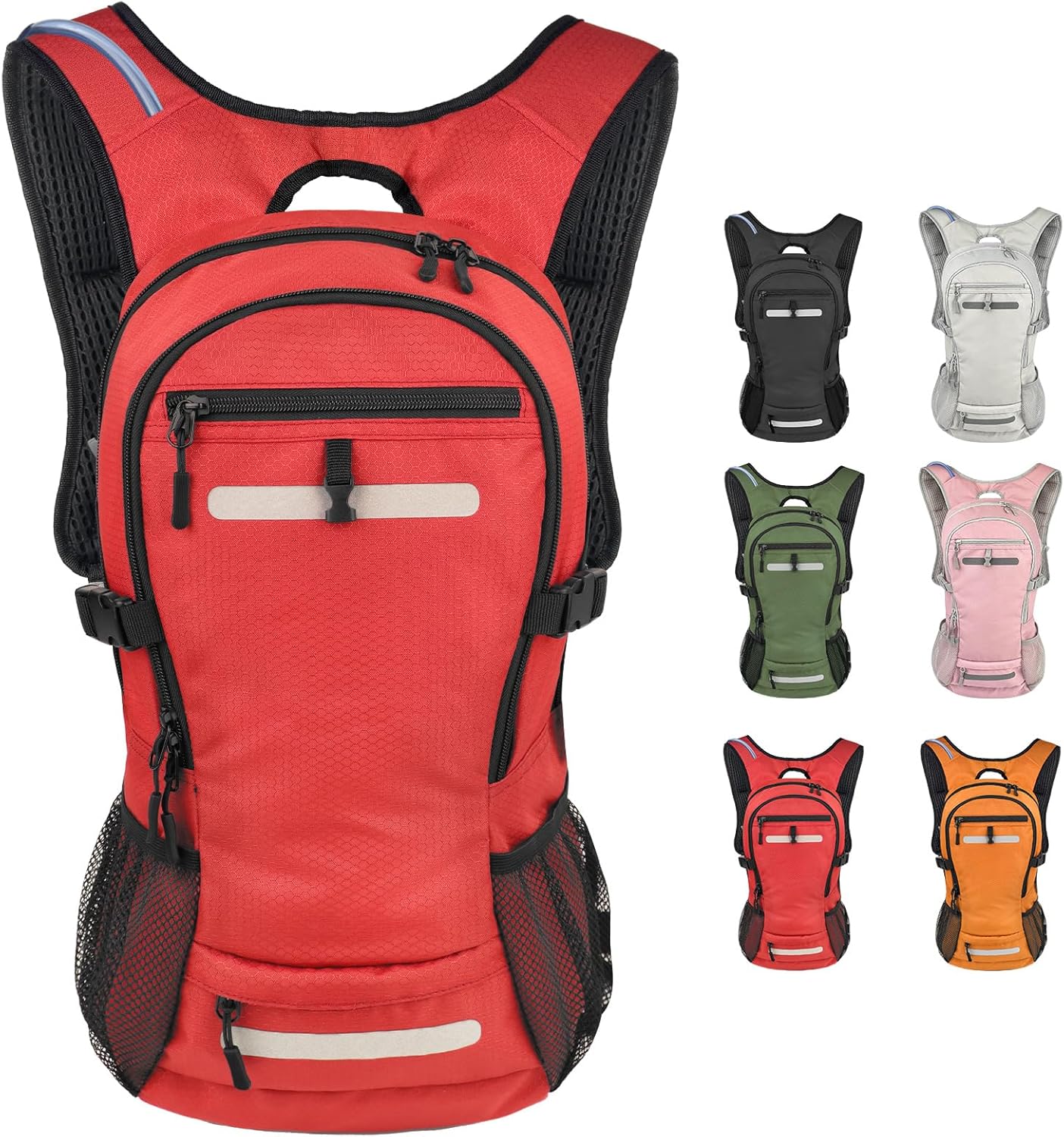 Zavothy 18L Hydration Backpack with 3L Water Bladder – Waterproof Hiking Pack with Insulated Bladder Compartment, Hidden Helmet Holder & Rain Cover – for Running, Cycling, and Camping