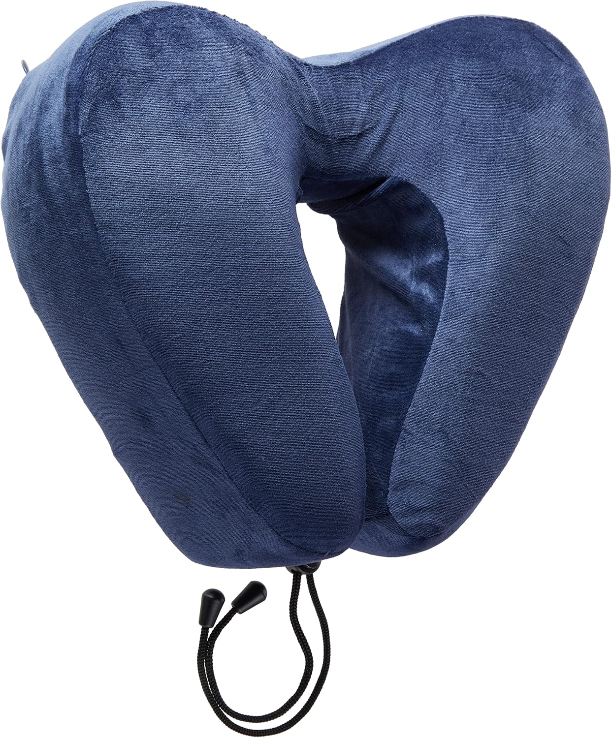 Lewis N. Clark Contoured Memory Foam Hexform Travel Cervical Neck Pillow for Shoulder & Neck Pain, Airplane, Camping, Kids & Adults, Premium, Navy