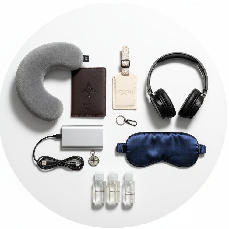 
circle photo of Travel Accessories, make a real photo